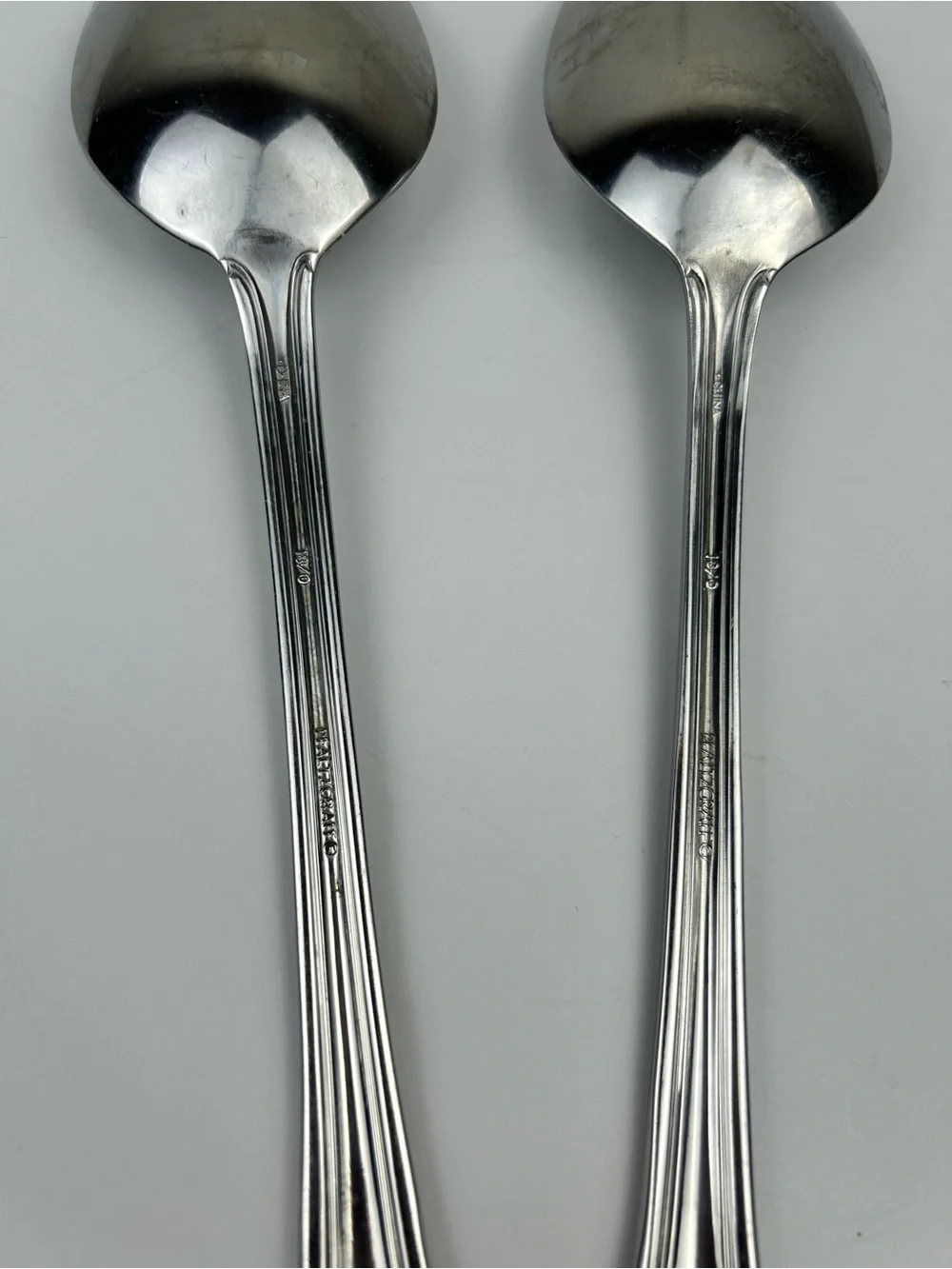 Pfaltzgraff Meridian 2 Pc Stainless Steel Serving Spoons Set Silver